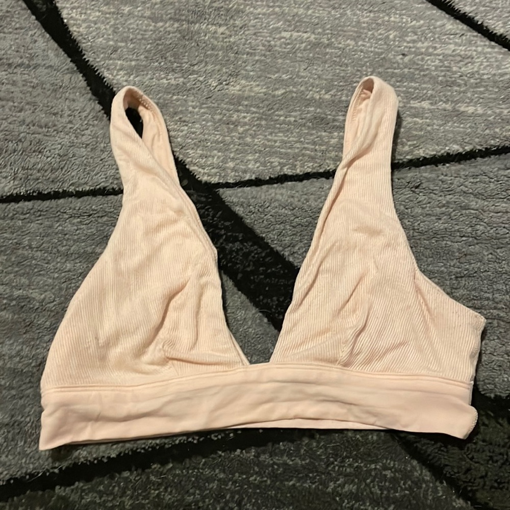 Victoria’s Secret bralette, peach colored